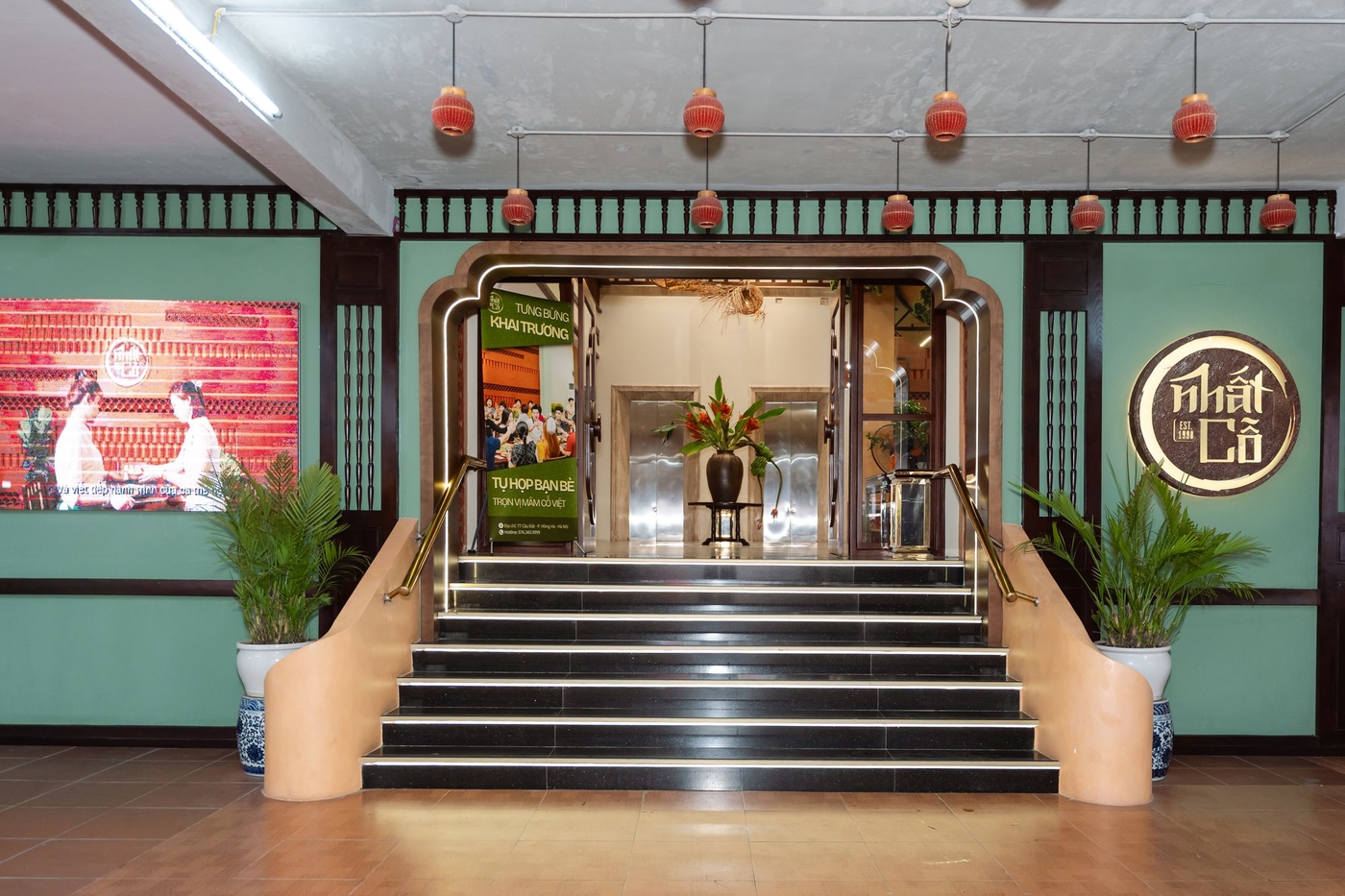 Lối vào nhà hàng