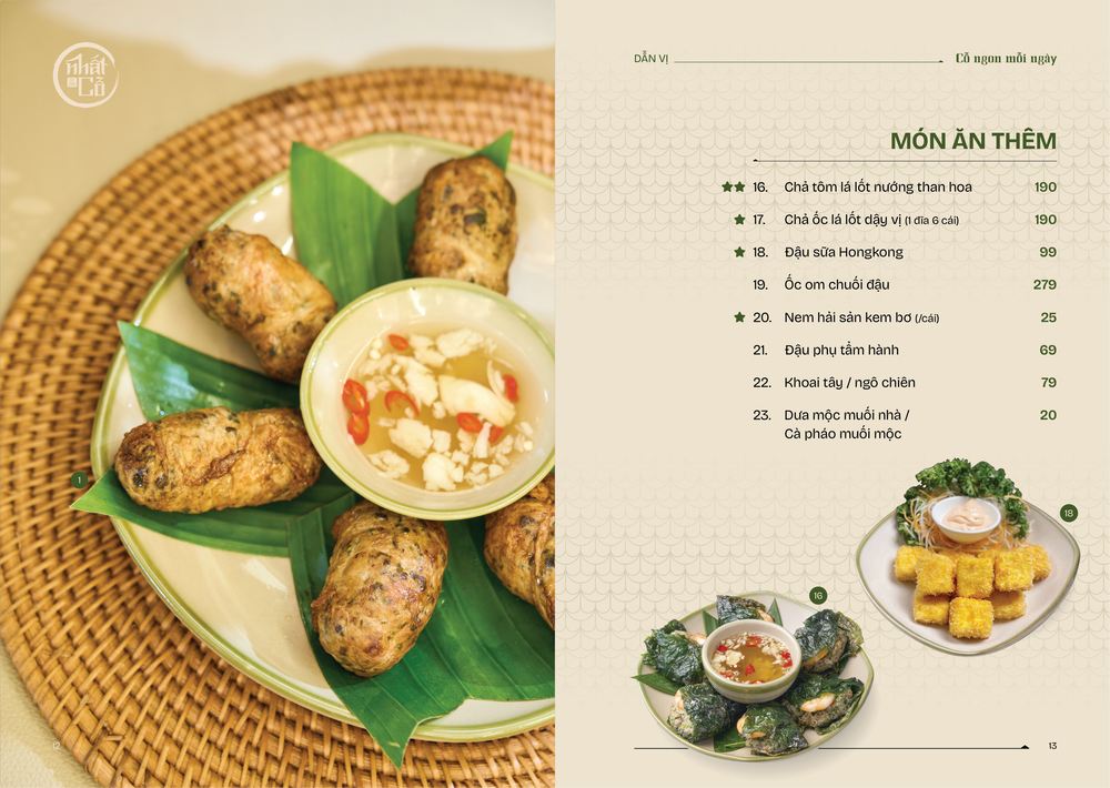 Thực đơn Món Ăn – trang 11 – 12