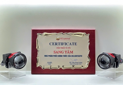 THÔNG BÁO: NỘI THẤT Ô TÔ SANG TÂM TRỞ THÀNH NHÀ PHÂN PHỐI CHÍNH THỨC CỦA HCLIGHTAUTO NĂM 2025