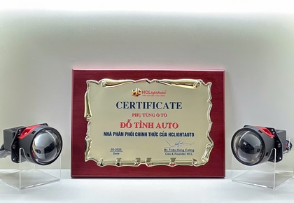 THÔNG BÁO: PHỤ TÙNG Ô TÔ ĐỖ TỈNH AUTO TRỞ THÀNH NHÀ PHÂN PHỐI CHÍNH THỨC CỦA HCLIGHTAUTO NĂM 2025